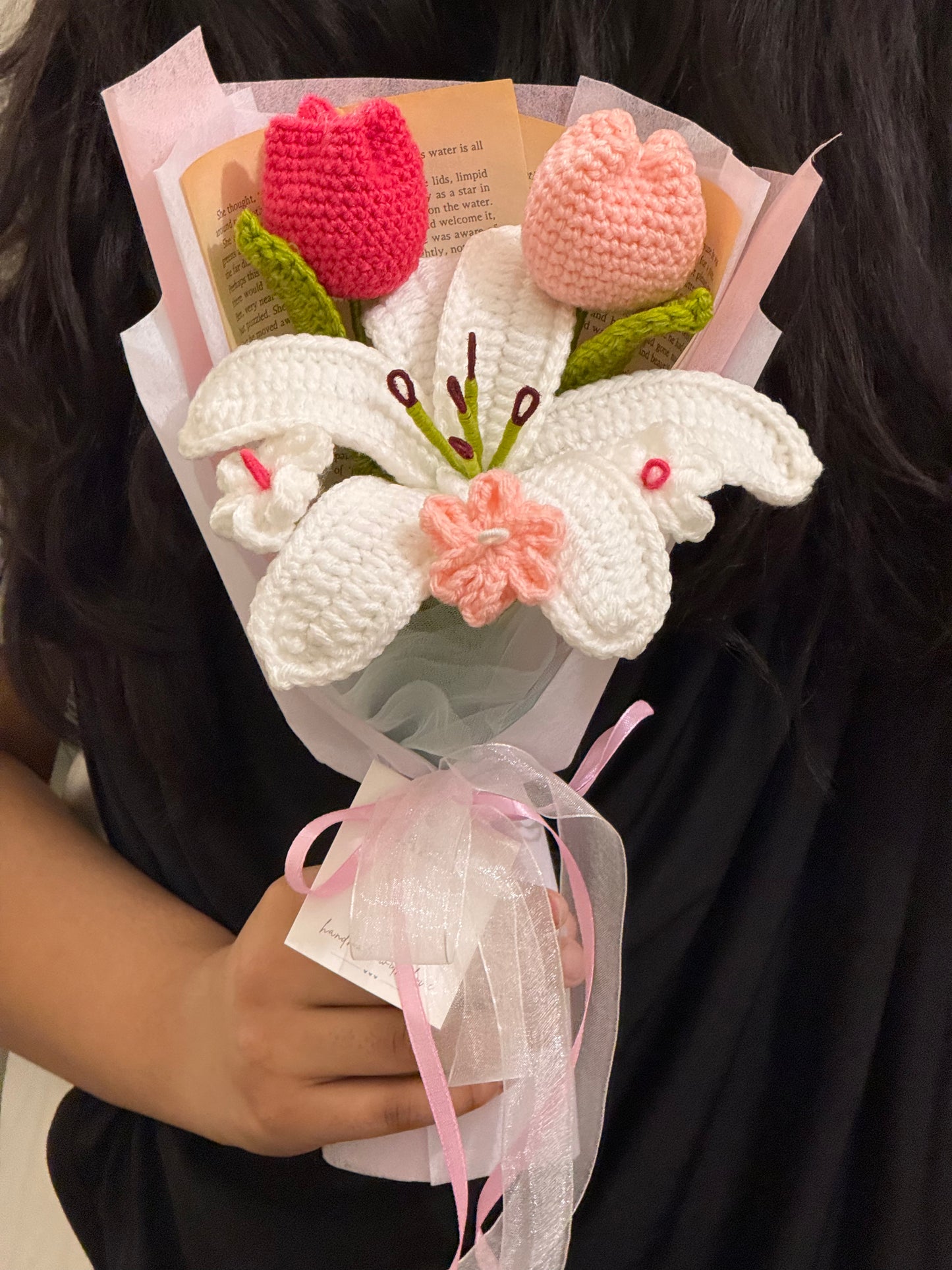 🌷Tulip Grace Crochet Bouquet