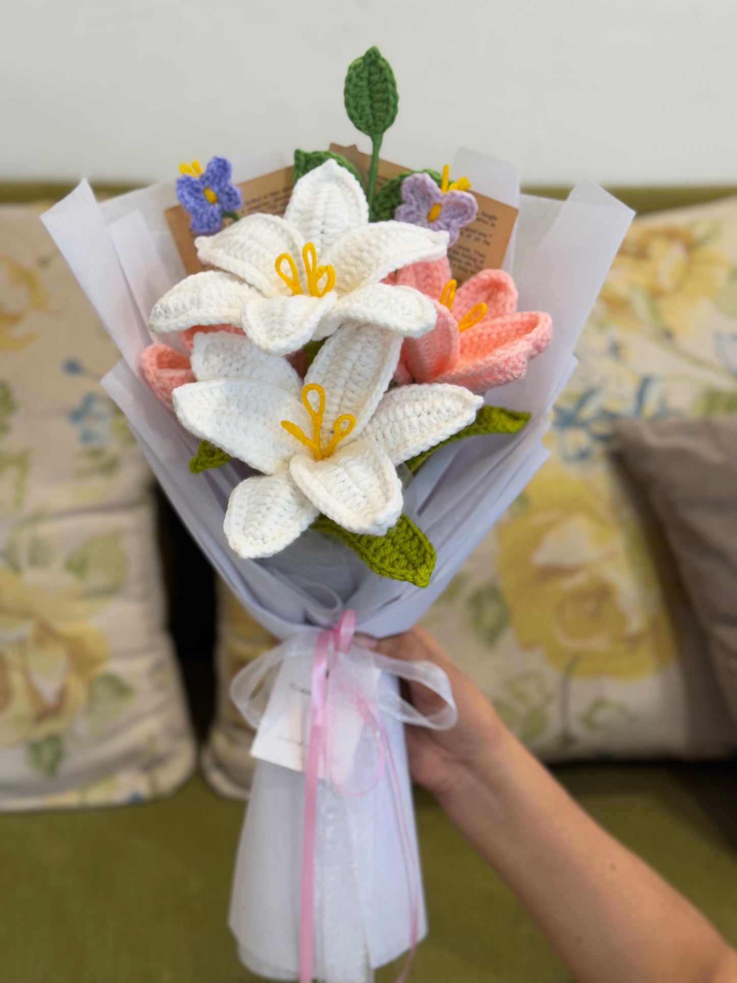 Ivory Lily Charm Bouquet
