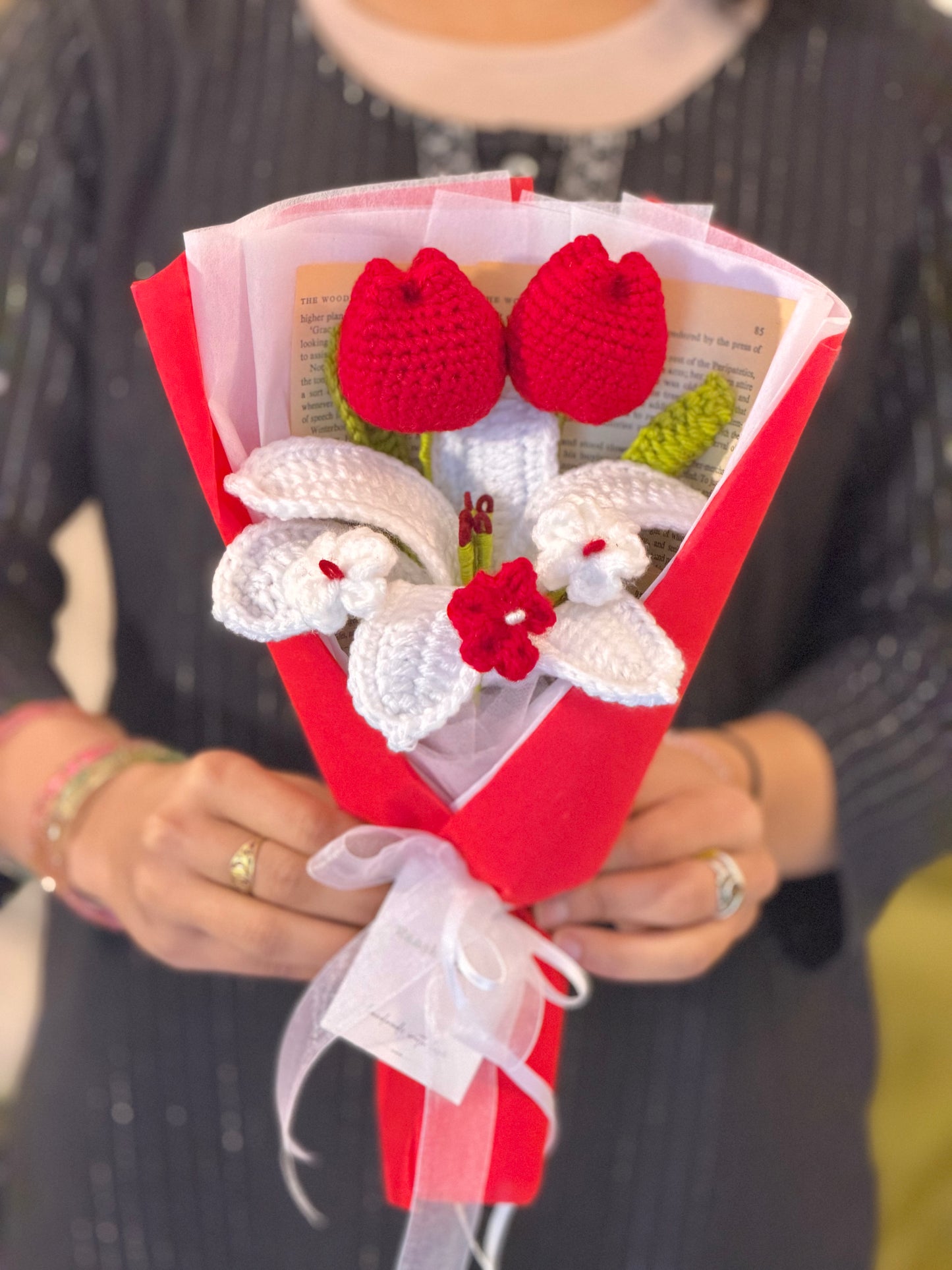 🌷Tulip Grace Crochet Bouquet