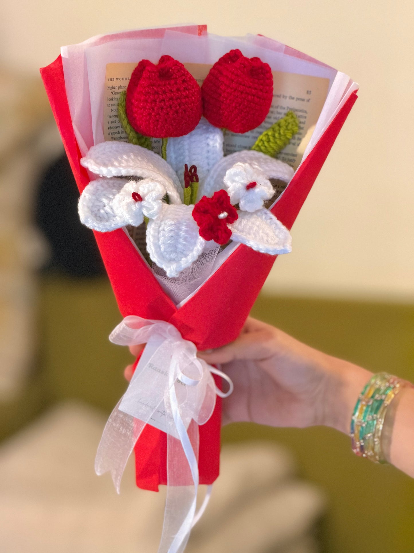 🌷Tulip Grace Crochet Bouquet