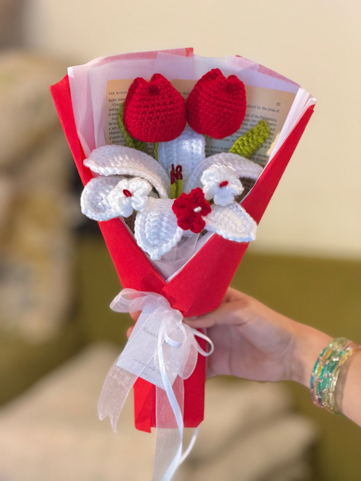🌷Tulip Grace Crochet Bouquet