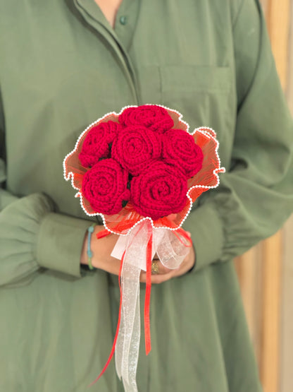 Roselle Crochet Bouquet🌹
