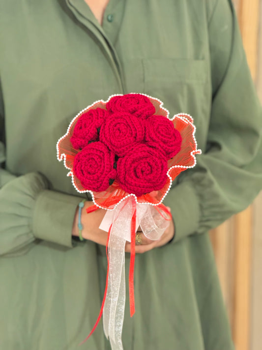 Roselle Crochet Bouquet🌹