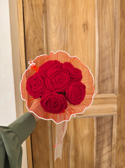 Roselle Crochet Bouquet🌹