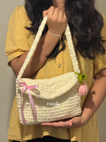 Fluff Crochet Bag Pink