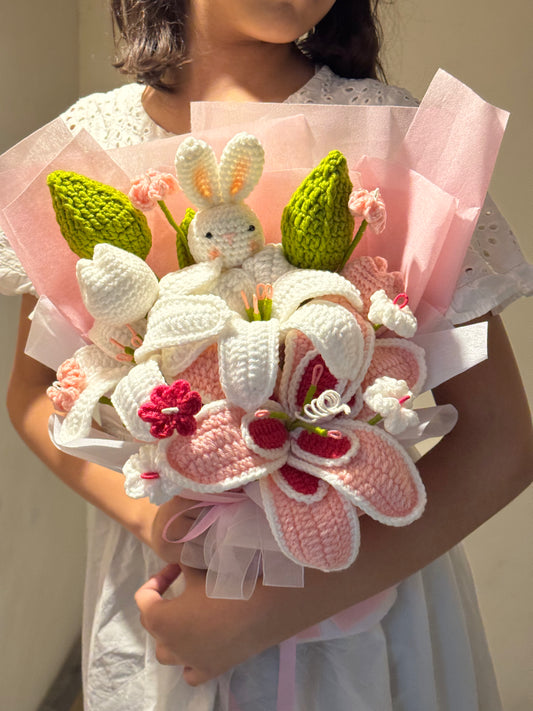 Lily Meadow Crochet Bouquet🌼🌸