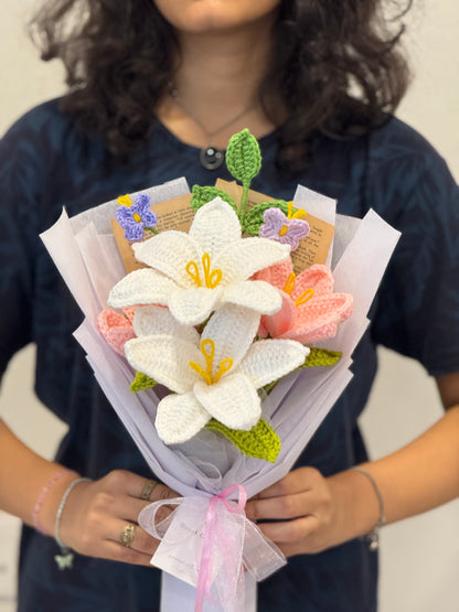 Ivory Lily Charm Bouquet