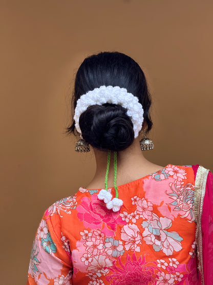 🌸 Handmade Crochet Gajra