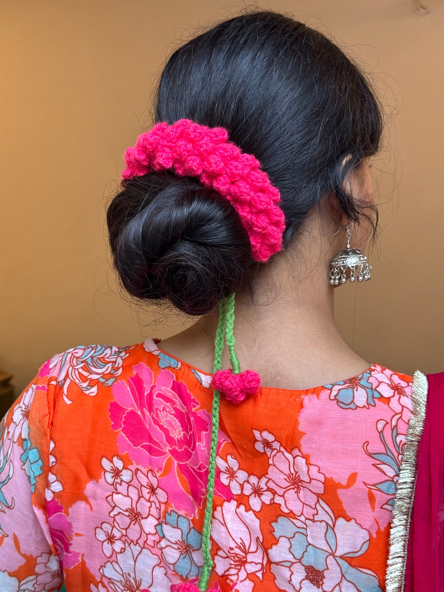 🌸 Handmade Crochet Gajra