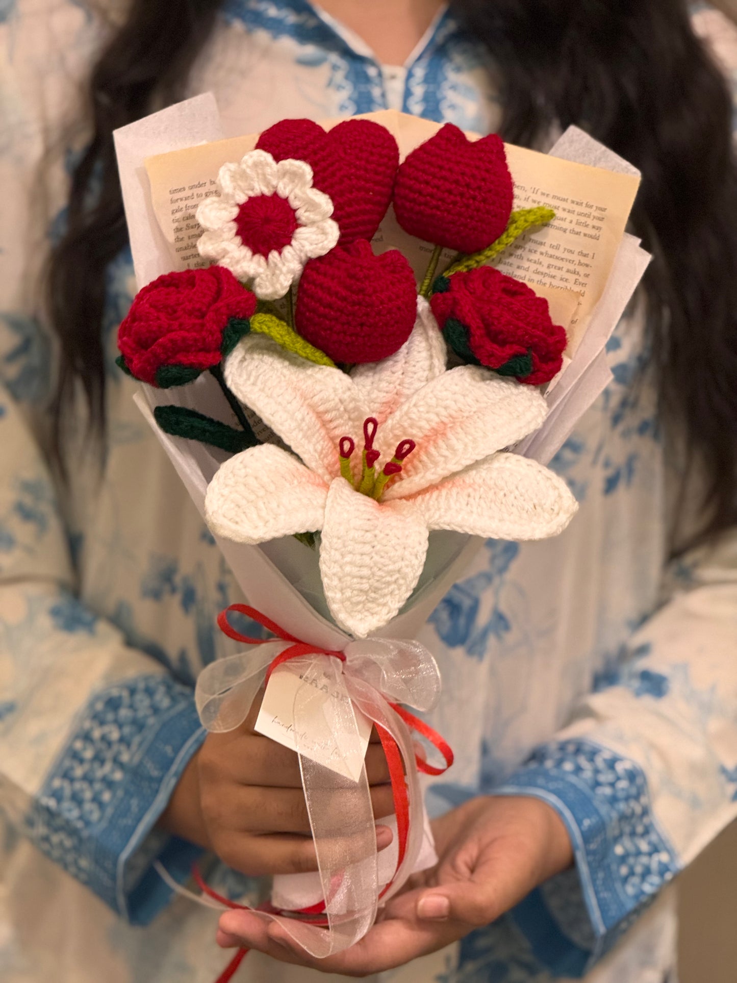 Bloom & Knot Crochet Bouquet🌸