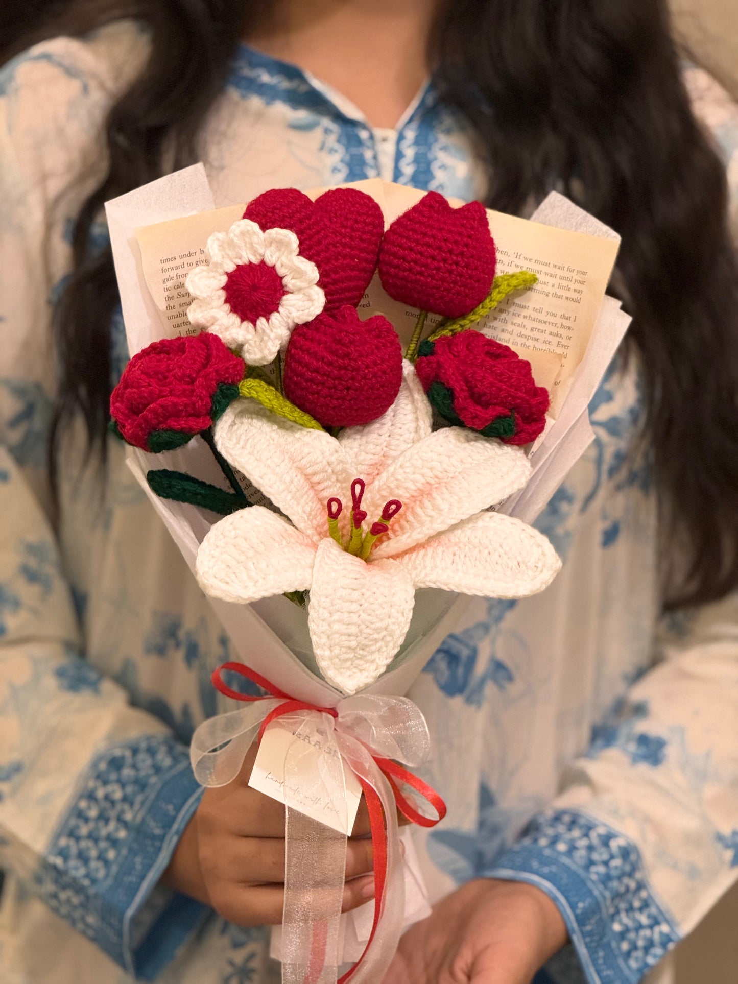 Bloom & Knot Crochet Bouquet🌸